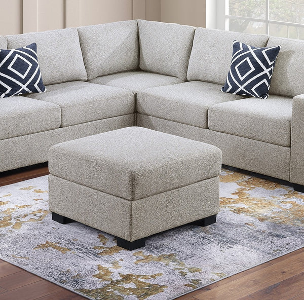 English Elm Contemporary 3-Piece Sectional Sofa Set in Ash Black Corduroy with RAF/LAF Chaise, Tufted Seats, Pillows - Stylish Low-Profile Design Beige 40 L x 26 W x 58 H B011S01786