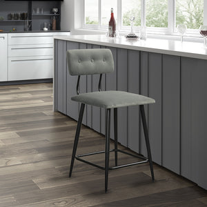 INK+IVY Henrick Mid-Century Counter Stool II104-0463 Grey Multi