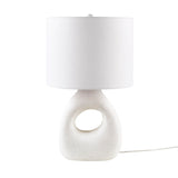 INK+IVY Trilluxe Casual Ceramic Table Lamp II153-0160 White