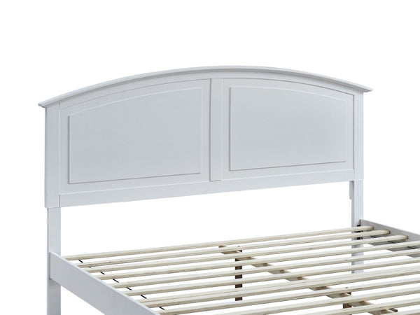 English Elm Hammond King Storage Bed with Panel Headboard Farmhouse Platform Frame Two Drawers White B078S00685