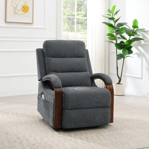 English Elm Kayla Power Lift Recliner with Zero Gravity Massage Heating and Chenille Upholstery B2726P469551