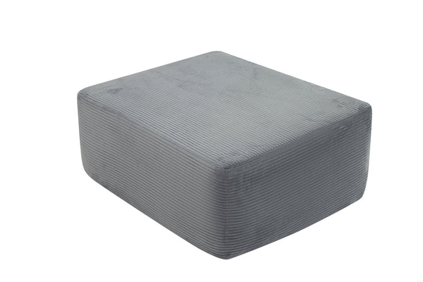English Elm 373-001/Ottoman//Grey/Corduroy - Modern Modular Seating Solution For Any Room, Zero Assembly Required! W3975P391677