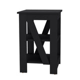 English Elm Side Table Rossville, Living Room, Black