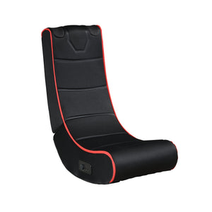 English Elm FOLDABLE Gaming Chair with Bluetooth Speakers, Black/Red Polyester, Foldable, 3.5mm Input, Battery Powered Comfort W311P256529