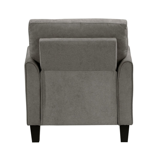 English Elm Modern 3-Piece Contemporary Sofa Set In Brown/Gray - Plush Comfort, Stylish Design, Durable Wood Legs B011S01959