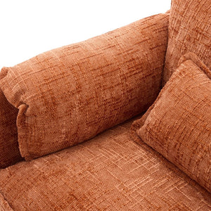 English Elm United Oversized Sectional Sofa With Movable Ottoman, Usb Ports & Modern Chenille For Cozy Living Spaces W1568S00188-GIGA