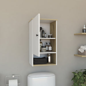 English Elm St. Angelo Multicolor Medicine Cabinet with Soft-Close Door, Engineered Wood, 2 Shelves, 14.4"W x 13"D B200P188812