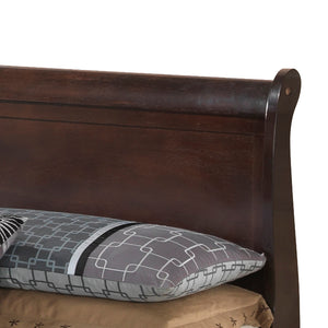 English Elm Charming Traditional Full Bed Frame with Warm Finish, Durable Particle Board Construction, 44"H x 61"W x 84"D Cappuccino 77 L x 6 W x 3 H B078S00330