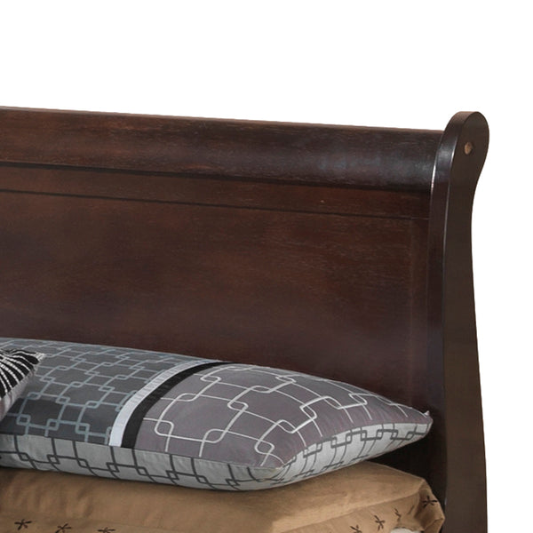 English Elm Charming Traditional Full Bed Frame with Warm Finish, Durable Particle Board Construction, 44"H x 61"W x 84"D Cappuccino 77 L x 6 W x 3 H B078S00330