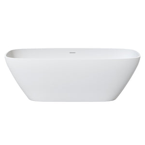 English Elm 67 Inch Freestanding Soaking Tub Eco Stone Resin Matte Finish Spa Bath Retreat T3785P353959
