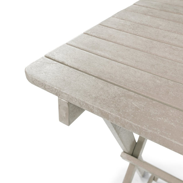 English Elm Summit Ridge Recycled Hdpe Outdoor Folding Bar Table Weather Resistant Eco Patio Sand B2745P409717