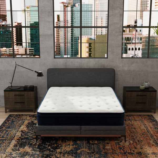 English Elm Hybrid Queen Mattress with Cooling Foam and Zoned Pocketed Coil Support System B047P375331