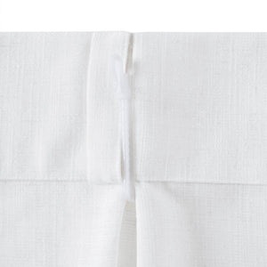 English Elm 2-piece Pinch Pleat Poly Linen Curtain Panels Tailored Formal Drape for Any Room White B035P482980