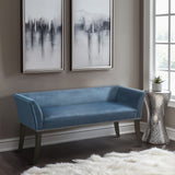 Madison Park Welburn Transitional Accent Bench MP105-1049 Blue