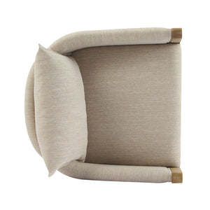 English Elm Christopher Knight Home® - Linen Upholstered Armchair Set Of 2 - Cozy Beige Chairs With Natural Wood Legs For Stylish Seating N768P305168N