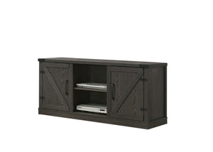 English Elm Salerno Farmhouse Media Console with Barn Doors Open Shelves and Cable Management B2749P413246