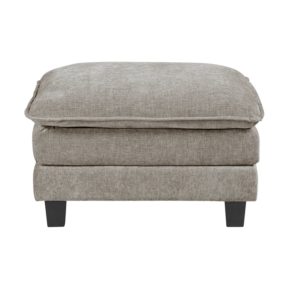 English Elm Modern Chenille Ottoman 34"x26" Plush High-Density Foam & Pocket Coils Durable Plywood Frame Seating 34" B011P353081
