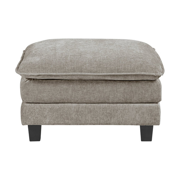 English Elm Modern Chenille Ottoman 34"x26" Plush High-Density Foam & Pocket Coils Durable Plywood Frame Seating 34" B011P353081