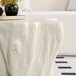 English Elm 48.62 Inch Organic Sculptural Fiberglass Coffee Table Ready to Use Modern Living Room W876P401274