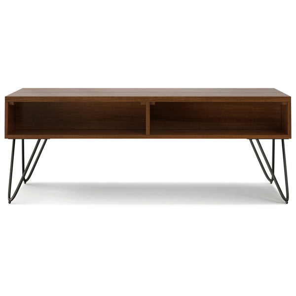 English Elm Hunter Lift Top Coffee Table with Spacious Storage, Solid Wood Veneer Finish, Handcrafted Durability Walnut B136P203459