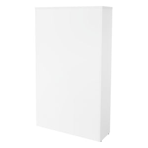 OSP Home Furnishings 36wx12dx60h 4-shelf Laminate Bookcase with Adjustable Shelves for Office or Home Library White LBC361260-WHT