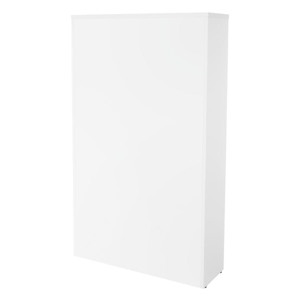 OSP Home Furnishings 36wx12dx60h 4-shelf Laminate Bookcase with Adjustable Shelves for Office or Home Library White LBC361260-WHT