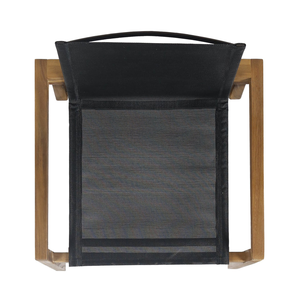 English Elm Christopher Knight Home® - BELFAST Outdoor Dining Chair Set of 2 with Acacia Wood Frame, Black Mesh Seats, Durable Weather-Resistant Design Teak 63256.00
