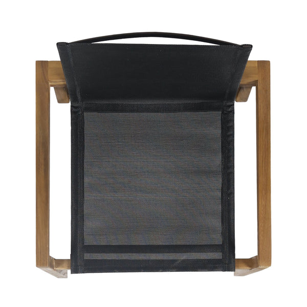 English Elm Christopher Knight Home® - BELFAST Outdoor Dining Chair Set of 2 with Acacia Wood Frame, Black Mesh Seats, Durable Weather-Resistant Design Teak 63256.00