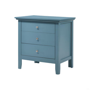 English Elm Casual Teal Storage Nightstand with Drawer Space, 26"H x 24"W x 18"D, No Assembly, Bright Accent B078108335