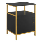 OSP Home Furnishings Modern Life Utility Table Black