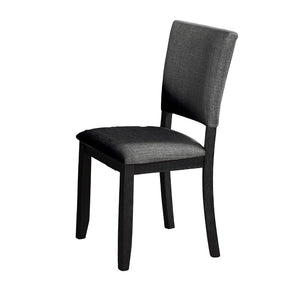 English Elm Dark Gray Oberto 4pc Side Chair Set – Transitional Upholstered Dining Chairs, Rubberwood Frame, Cozy Foam Comfort, Easy Assembly B2741P408869