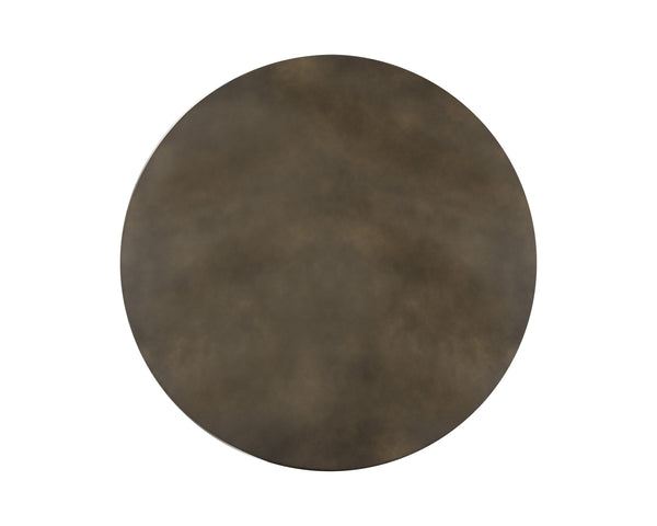 Sunpan Tarsus Coffee Table - Industrial Chic Design with Sculpted Concrete Finish for Indoor and Outdoor Spaces Antique Bronze