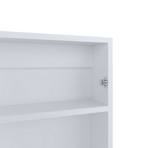 English Elm Medicine Compact Wall Cabinet with Mirror Door, Engineered Wood Storage, Durable, Space-Saving Design White 31.1 L x 19.29 W x 3.54 H B097P250882