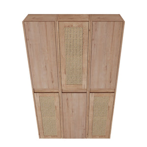 English Elm 36" Bathroom Side Cabinet - Wall-Mounted Floating Design With Soft-Close Doors & Versatile Storage W999S00341
