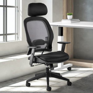 OSP Home Furnishings Professional Airgrid Ergonomic Office Chair with Lumbar Support and Breathable Mesh Back 55403