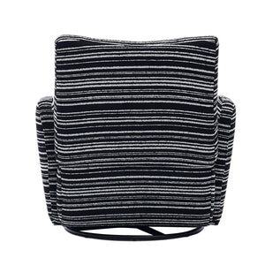 English Elm Modern 360° Swivel Boucle Armchair with High-Resilience Sponge, 550lb Capacity, Cozy Lounge Accent Chair Black W395P355515