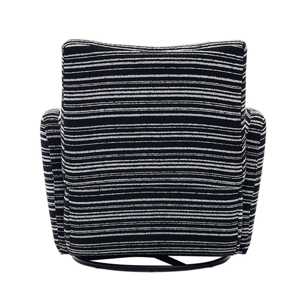 English Elm Modern 360° Swivel Boucle Armchair with High-Resilience Sponge, 550lb Capacity, Cozy Lounge Accent Chair Black W395P355515