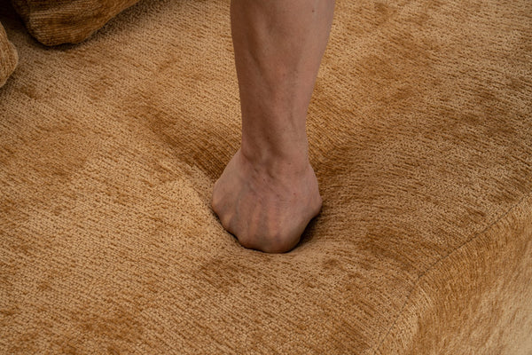 English Elm 3 Seater Convertible Sofa Bed with Chenille Upholstery and High-Density Sponge for Superior Comfort and Support Camel T3903P379833