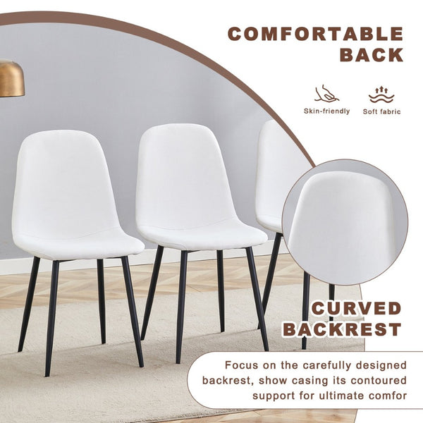 English Elm Table And Chair Set - Modern Adjustable Walnut Lift Table With 4 Soft Linen Dining Chairs, Stylish & Versatile W1151S03774-GIGA