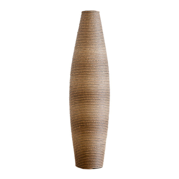 English Elm 39.4" Handcrafted Rattan-textured Pvc Tall Floor Vase Boho Entryway Sculptural Accent W2796P446205