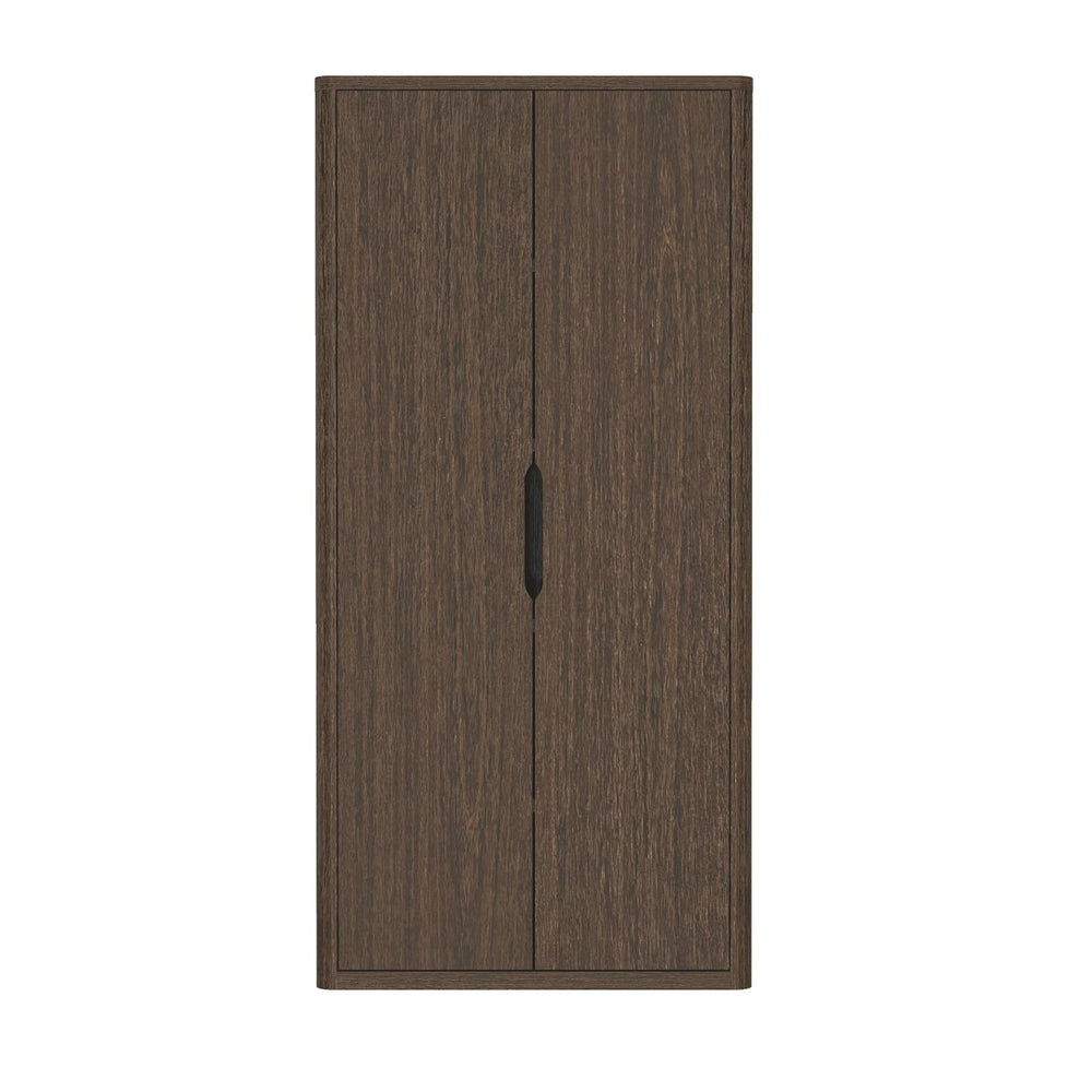 English Elm Rivington 38" Bookcase Cabinet – Modern Walnut Storage With Adjustable Shelves & Soft-Close Doors B365S00013-GIGA