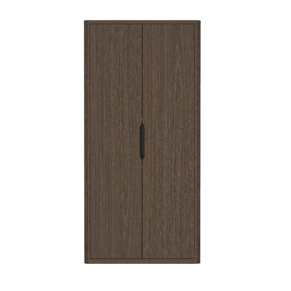 English Elm Rivington 38" Bookcase Cabinet – Modern Walnut Storage With Adjustable Shelves & Soft-Close Doors B365S00013-GIGA