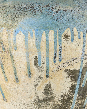 Currey & Company Catania Antique Blue Drip Table Lamp – Handcrafted Terracotta With Unique Glaze, 2ft Bold Statement Piece Blue Terracotta 6000-1044-currey-company