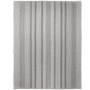 English Elm Hodges 8 x 10 Area Rug Ivory & Grey Geometric Stripe Handwoven Wool-Cotton Blend Durable Indoor B136P188398