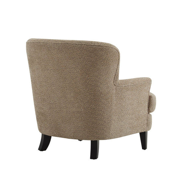 English Elm Christopher Knight Home® - Gerald Boucle Upholstered Club Chair with Tapered Birch Legs, Tonal Piping and Cozy Texture Brown 33 L x 32.75 W x 30 H N776P243523D