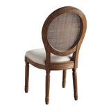 OSP Home Furnishings Stella Cane Back Chair Linen