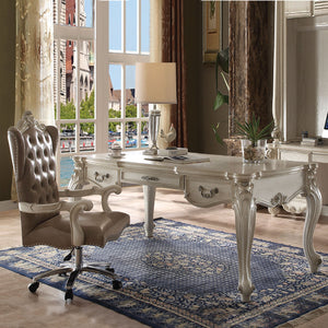 English Elm Vintage Vintage Grey and Bone White Swivel Chair with High Back, Button-Tufted Nailhead Trim Accent (97) B062P189123