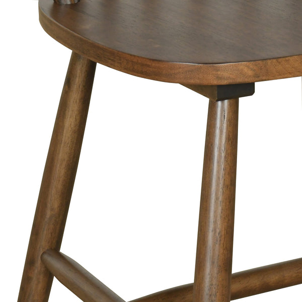 English Elm Christopher Knight Home® - 36 Farmhouse High Back Spindle Dining Chair Set of 2 — Solid Rubberwood, Windsor Back, 300 lb Capacity Walnut N771P278374T