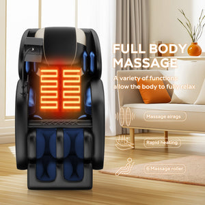 English Elm 2024 Massage Chair Recliner - Zero Gravity Full Body Air Pressure For Ultimate Relaxation & Comfort W1875P212579