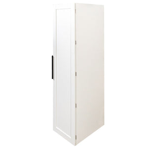 English Elm Kitchen Pantry Cabinet Freestanding Melamine Storage with Shelves for Dining Room White W331P435940
